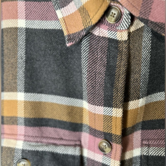 AE Oversized Plaid Flannel Shirt - Picture 4 of 5